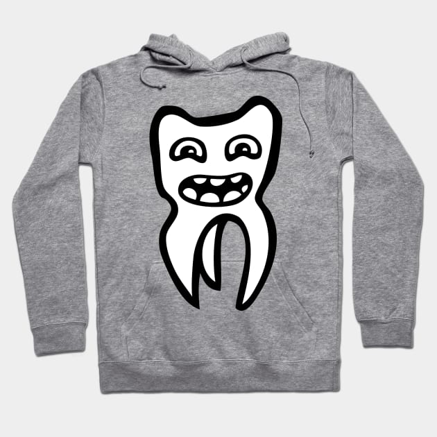 tooth Hoodie by Huggy Mauve